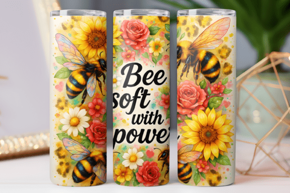 Bee Inspiration Skinny Tumbler Wrap 20oz Review