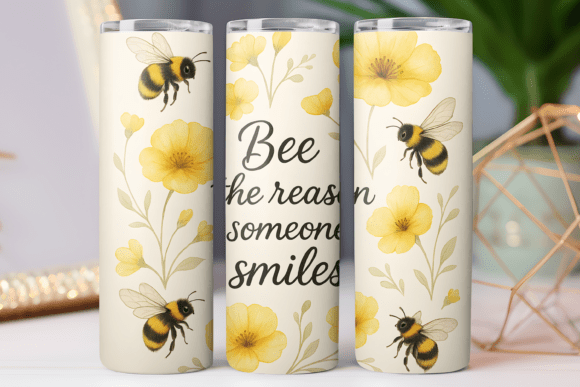 Bee Inspiration Tumbler Design Wrap 20oz Review
