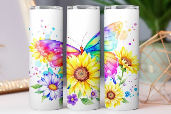 Butterfly Sunflower Tumbler Wrap 20oz Review