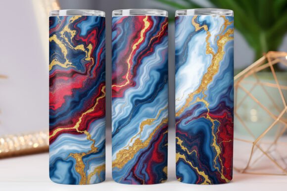 Color Marble Pattern Tumbler Wrap 20oz Review
