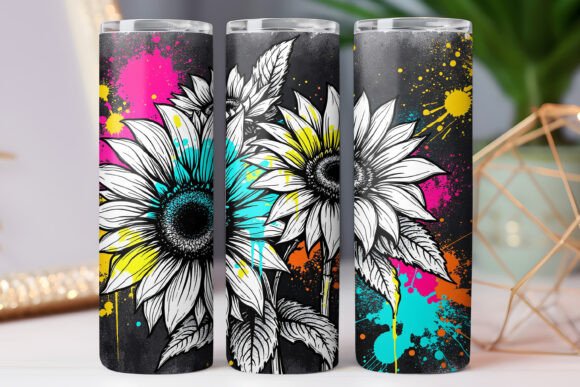 Colorful Sunflower Tumbler Wrap 20oz Jpg Review