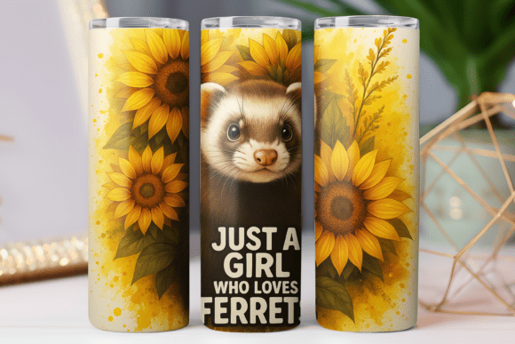 Ferret Lover Animal Tumbler Wrap 20oz Review
