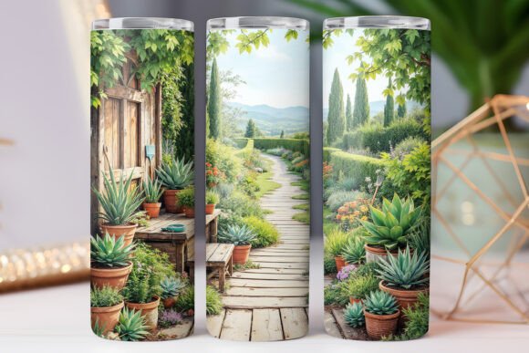 Garden Plant Tumbler Wrap for 20oz Jpg