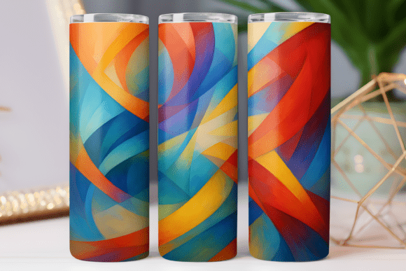 Geometric Pattern Tumbler Wrap 20oz PNG Review