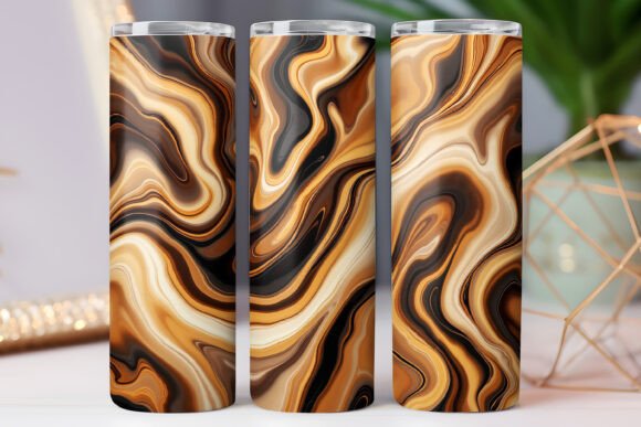 Golden Marble Pattern Tumbler Wrap 20oz Review
