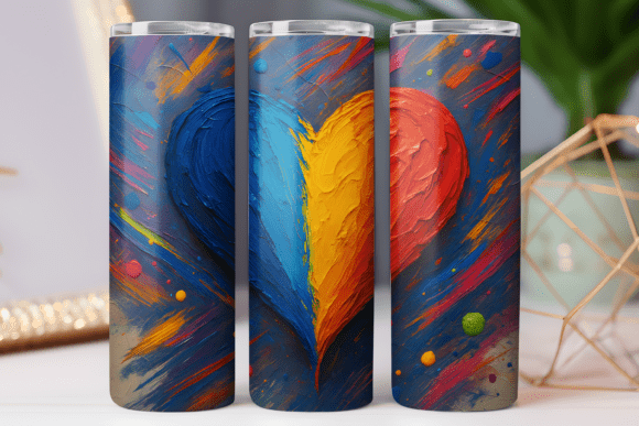 Heart Abstract Pattern Tumbler Wrap 20oz Review