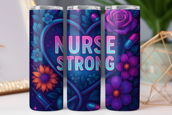 Nurse Strong Nurse Tumbler Wrap 20oz PNG Review