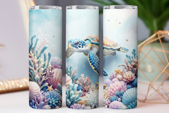 Photo Sea Turtle Tumbler Wrap 20oz JPG Review