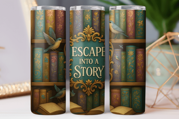 Read Book Lover Tumbler Wrap 20oz Skinny Review