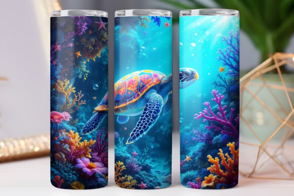 Sea Turtle Tumbler Wrap Design Review