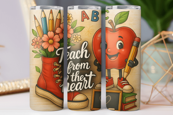 Teacher Tumbler Wrap Skinny 20oz Design Review