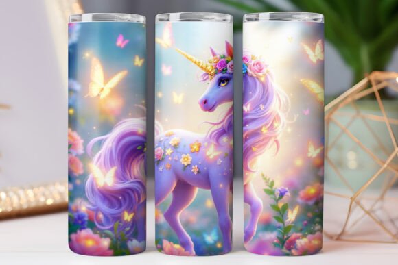 Unicorn Tumbler Wrap Photo 20oz Skinny Review