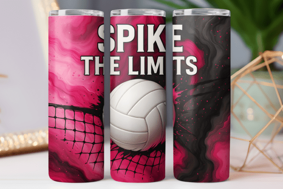 Volleyball Tumbler Wrap 20oz Skinny Art Review