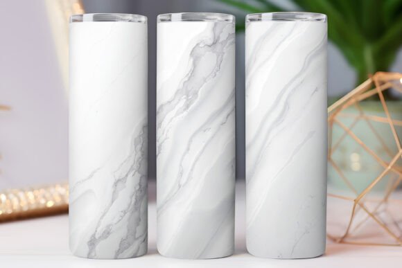 White Marble Pattern Tumbler Wrap 20oz Review