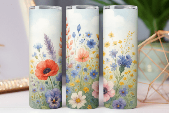 Wildflower Pattern Tumbler Wrap Jpg 20oz Review